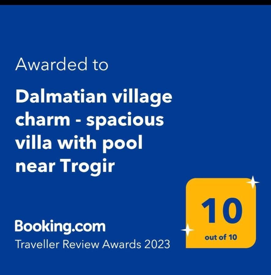 Dalmatian Village Charm - Spacious Villa With Pool Near Trogir Primorski Dolac Buitenkant foto